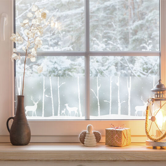 Fensterfolie static window border Birch Woods image number null